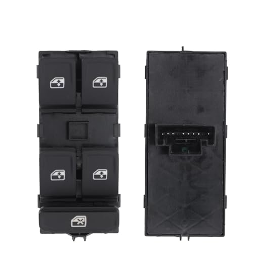Autofenster Schalter Für Touran Für Tiguan I BJ 2015-2017 5G0959857D 5G0959857C Fensterheberschalter Fahrersteuertaste(No Chrome 8Pins) von LVGVZTTGKM
