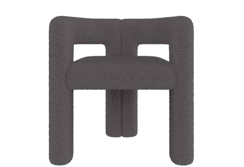 LVHOM Armlehnstuhl Designersessel mit Teddy-Flor: Ergonomisch, Robust & Vielseitig (Premium Teddy-Flor weich, rückenschonend, tagesstabil, für Wohnzimmer/Homeoffice, blitzschnell montierbar, in minimalistischem Design), Ideal als Lounge-Akzent, Homeoffice-Begleiter oder eleganter Gastsitz von LVHOM