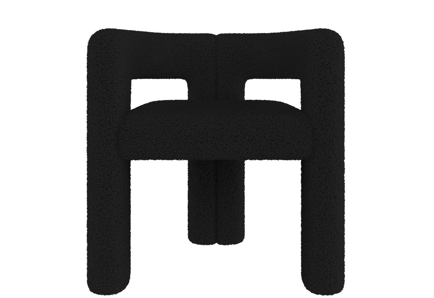 LVHOM Armlehnstuhl Designersessel mit Teddy-Flor: Ergonomisch, Robust & Vielseitig (Premium Teddy-Flor weich, rückenschonend, tagesstabil, für Wohnzimmer/Homeoffice, blitzschnell montierbar, in minimalistischem Design), Ideal als Lounge-Akzent, Homeoffice-Begleiter oder eleganter Gastsitz von LVHOM