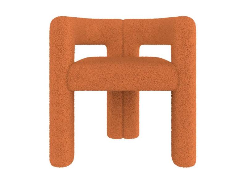 LVHOM Armlehnstuhl Designersessel mit Teddy-Flor: Ergonomisch, Robust & Vielseitig (Premium Teddy-Flor weich, rückenschonend, tagesstabil, für Wohnzimmer/Homeoffice, blitzschnell montierbar, in minimalistischem Design), Ideal als Lounge-Akzent, Homeoffice-Begleiter oder eleganter Gastsitz von LVHOM