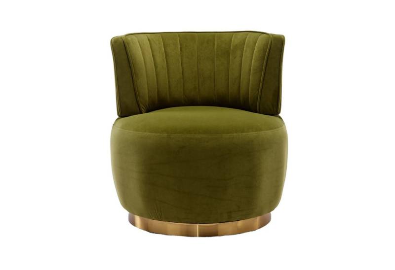 LVHOM Drehsessel 360° Moderner großer Drehstuhl, Akzentstühle – Samt/Teddy-Stoff (Ergonomische Rückenlehne und Bequemer Sitz, runde Sessel mit breiter Polsterung, flauschiger Stoffstuhl), für Wohnzimmer, Schlafzimmer, Wartezimmer, Büro von LVHOM