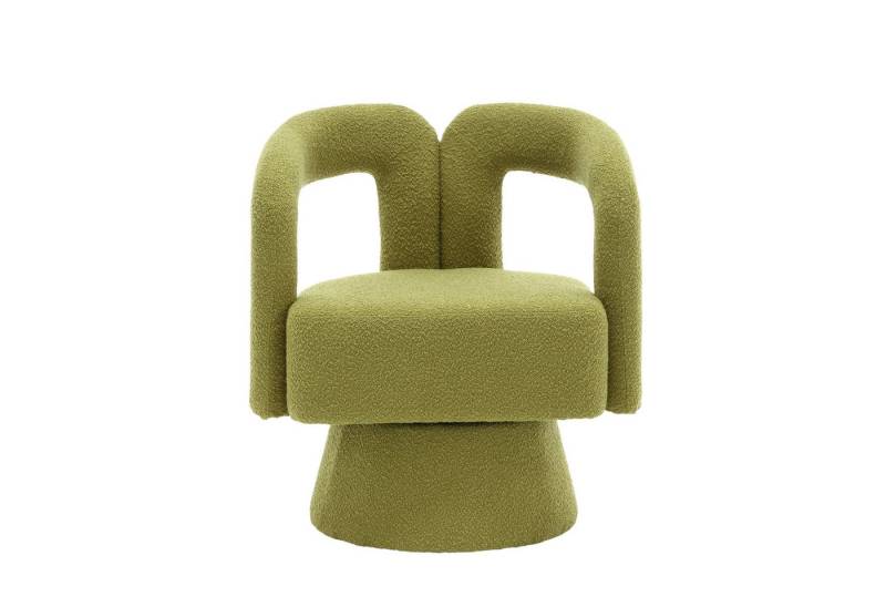 LVHOM Drehsessel M-Form 360 Grad drehbare Cuddle Barrel-Akzentstühle (runde Sessel mit breiter Polsterung, flauschiger Stoffstuhl, 1-St), für Wohnzimmer, Schlafzimmer, Büro, Wartezimmer von LVHOM