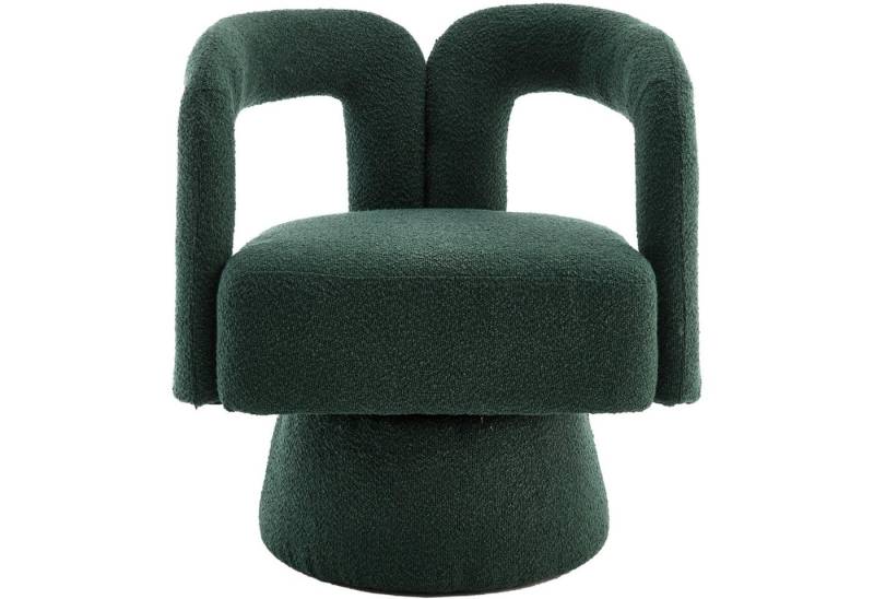 LVHOM Drehsessel M-Form 360 Grad drehbare Cuddle Barrel-Akzentstühle (runde Sessel mit breiter Polsterung, flauschiger Stoffstuhl, 1-St), für Wohnzimmer, Schlafzimmer, Büro, Wartezimmer von LVHOM
