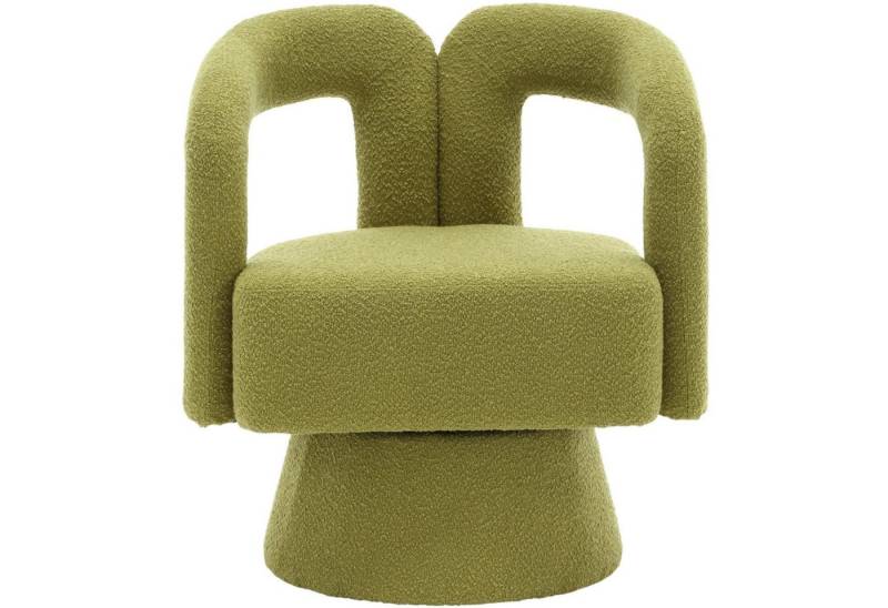 LVHOM Drehsessel M-Form 360 Grad drehbare Cuddle Barrel-Akzentstühle (runde Sessel mit breiter Polsterung, flauschiger Stoffstuhl, 1-St), für Wohnzimmer, Schlafzimmer, Büro, Wartezimmer von LVHOM