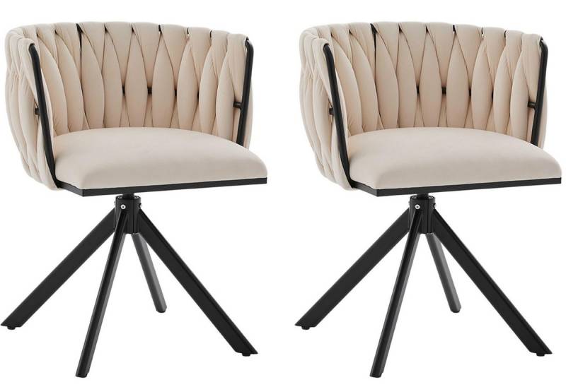 LVHOM Esszimmerstuhl Set, 180° drehbar mit runden Rückenlehne, Wohnzimmerstuhl aus Samt (2er-Set, erogonomer Ringrücken, höhenverstellbare Anti-Rutsch-Gleiter, Adaptiver Rutschschutz, Max. Belastbarkeit (150 kg), Atmungsaktiver Velours, Orthopädischer Halt), für Homeoffice/Büro/Lounge/Gaming • 4 Trendfarben, 3 Rahmenfarbe LVHOM Esszimmerstuhl Set, 180° drehbar mit runden Rückenlehne, Wohnzimmerstuhl aus Samt (2er-Set, erogonomer Ringrücken, höhenverstellbare Anti-Rutsch-Gleiter, Adaptiver Rutschschutz, Max. Belastbarkeit (150 kg), Atmungsaktiver Velours, Orthopädischer Halt), für Homeoffice/Büro/Lounge/Gaming • 4 Trendfarben, 3 Rahmenfarbe von LVHOM