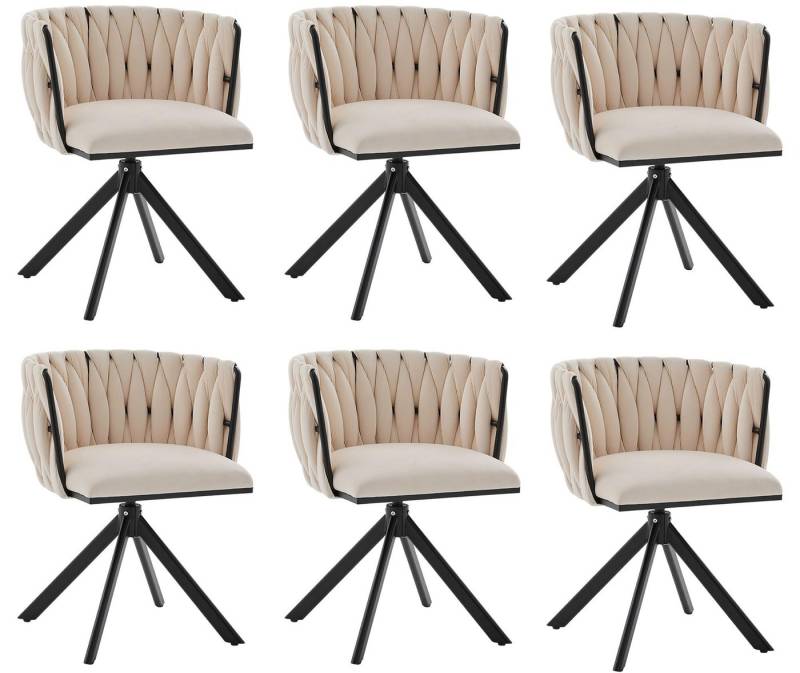 LVHOM Esszimmerstuhl Set, 180° drehbar mit runden Rückenlehne, Wohnzimmerstuhl aus Samt (2er-Set, erogonomer Ringrücken, höhenverstellbare Anti-Rutsch-Gleiter, Adaptiver Rutschschutz, Max. Belastbarkeit (150 kg), Atmungsaktiver Velours, Orthopädischer Halt, 3 St), für Homeoffice/Büro/Lounge/Gaming • 4 Trendfarben, 3 Rahmenfarbe LVHOM Esszimmerstuhl Set, 180° drehbar mit runden Rückenlehne, Wohnzimmerstuhl aus Samt (2er-Set, erogonomer Ringrücken, höhenverstellbare Anti-Rutsch-Gleiter, Adaptiver Rutschschutz, Max. Belastbarkeit (150 kg), Atmungsaktiver Velours, Orthopädischer Halt, 3 St), für Homeoffice/Büro/Lounge/Gaming • 4 Trendfarben, 3 Rahmenfarbe von LVHOM
