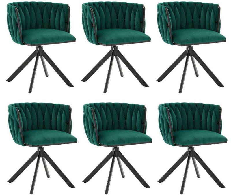 LVHOM Esszimmerstuhl Set, 180° drehbar mit runden Rückenlehne, Wohnzimmerstuhl aus Samt (2er-Set, erogonomer Ringrücken, höhenverstellbare Anti-Rutsch-Gleiter, Adaptiver Rutschschutz, Max. Belastbarkeit (150 kg), Atmungsaktiver Velours, Orthopädischer Halt, 3 St), für Homeoffice/Büro/Lounge/Gaming • 4 Trendfarben, 3 Rahmenfarbe LVHOM Esszimmerstuhl Set, 180° drehbar mit runden Rückenlehne, Wohnzimmerstuhl aus Samt (2er-Set, erogonomer Ringrücken, höhenverstellbare Anti-Rutsch-Gleiter, Adaptiver Rutschschutz, Max. Belastbarkeit (150 kg), Atmungsaktiver Velours, Orthopädischer Halt, 3 St), für Homeoffice/Büro/Lounge/Gaming • 4 Trendfarben, 3 Rahmenfarbe von LVHOM