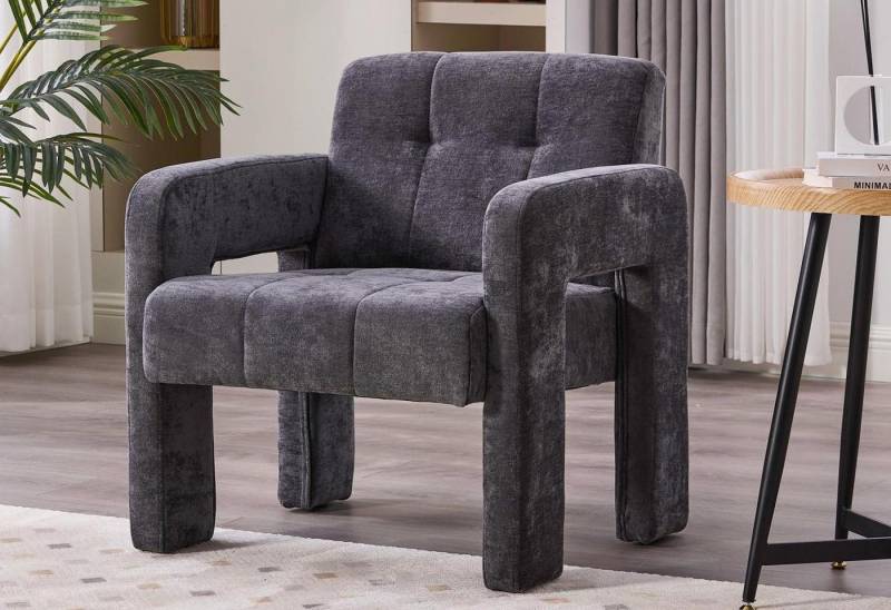 LVHOM Loungesessel Einzelner Sessel,breite Sitzfläche,dicke Polsterung,robuste Struktur (Modernes und minimalistisches Design, weicher und hautfreundlicher Chenille-Stoff, 1-St., gepolsterte Rückenlehne für bequemes, langes Sitzen, Tragkraft 230kg), für Leseecken, Büros, Arbeitszimmer, Wohnzimmer, Schlafzimmer LVHOM Loungesessel Einzelner Sessel,breite Sitzfläche,dicke Polsterung,robuste Struktur (Modernes und minimalistisches Design, weicher und hautfreundlicher Chenille-Stoff, 1-St., gepolsterte Rückenlehne für bequemes, langes Sitzen, Tragkraft 230kg), für Leseecken, Büros, Arbeitszimmer, Wohnzimmer, Schlafzimmer von LVHOM