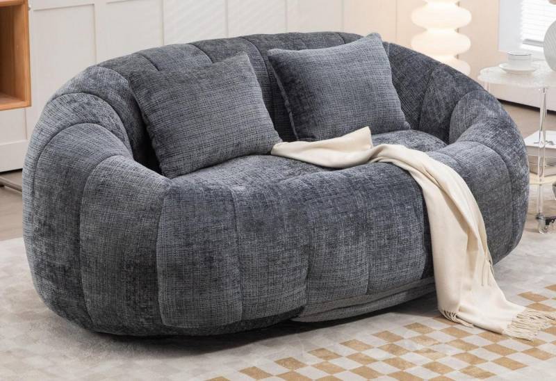 LVHOM Sitzsack 145x95x63cm XXL Lounge-Sofa: Komfort für Zwei mit 2 extra Nackenkissen (Chenille Komprimiertes Doppelsitzer-Sofa. Ideal für Wohnzimmer, Home-Office oder Kinderspielbereich. Perfekt zum Relaxen, Arbeiten oder Movie Nights. Montagefrei, Skelettfrei für ortho-Anpassung, Hochelastischer Memory-Schaum (druckentlastend), Atmungsaktive Bezüge), Selbstaufrichtend – Sofortnutzung nach dem Auspacken LVHOM Sitzsack 145x95x63cm XXL Lounge-Sofa: Komfort für Zwei mit 2 extra Nackenkissen (Chenille Komprimiertes Doppelsitzer-Sofa. Ideal für Wohnzimmer, Home-Office oder Kinderspielbereich. Perfekt zum Relaxen, Arbeiten oder Movie Nights. Montagefrei, Skelettfrei für ortho-Anpassung, Hochelastischer Memory-Schaum (druckentlastend), Atmungsaktive Bezüge), Selbstaufrichtend – Sofortnutzung nach dem Auspacken von LVHOM