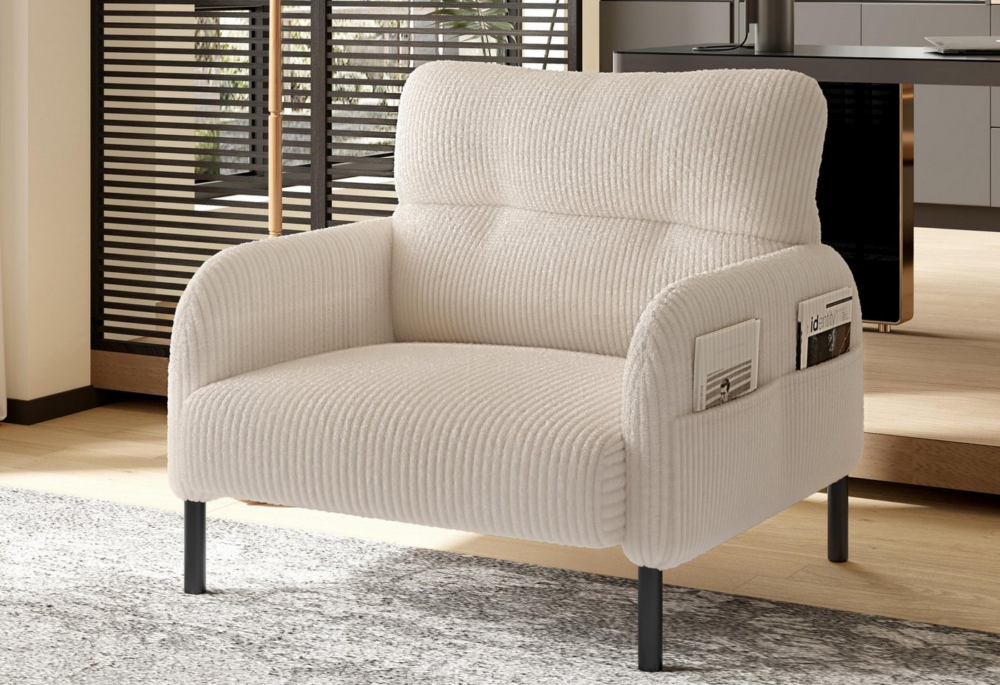 LVHOM Sofa Polstergarnitur, Sicher, komfortabel & multifunktional für Familien, Sessel, modular kombinierbar für maximale Flexibilität. Perfekt für Wohnzimmer, Büros oder kleine Apartments – schafft sichere Sitzgelegenheiten mit kinderfreundlichem Design und Platzoptimierung 1 Teile, Kindersicher mit runden Ecken von LVHOM