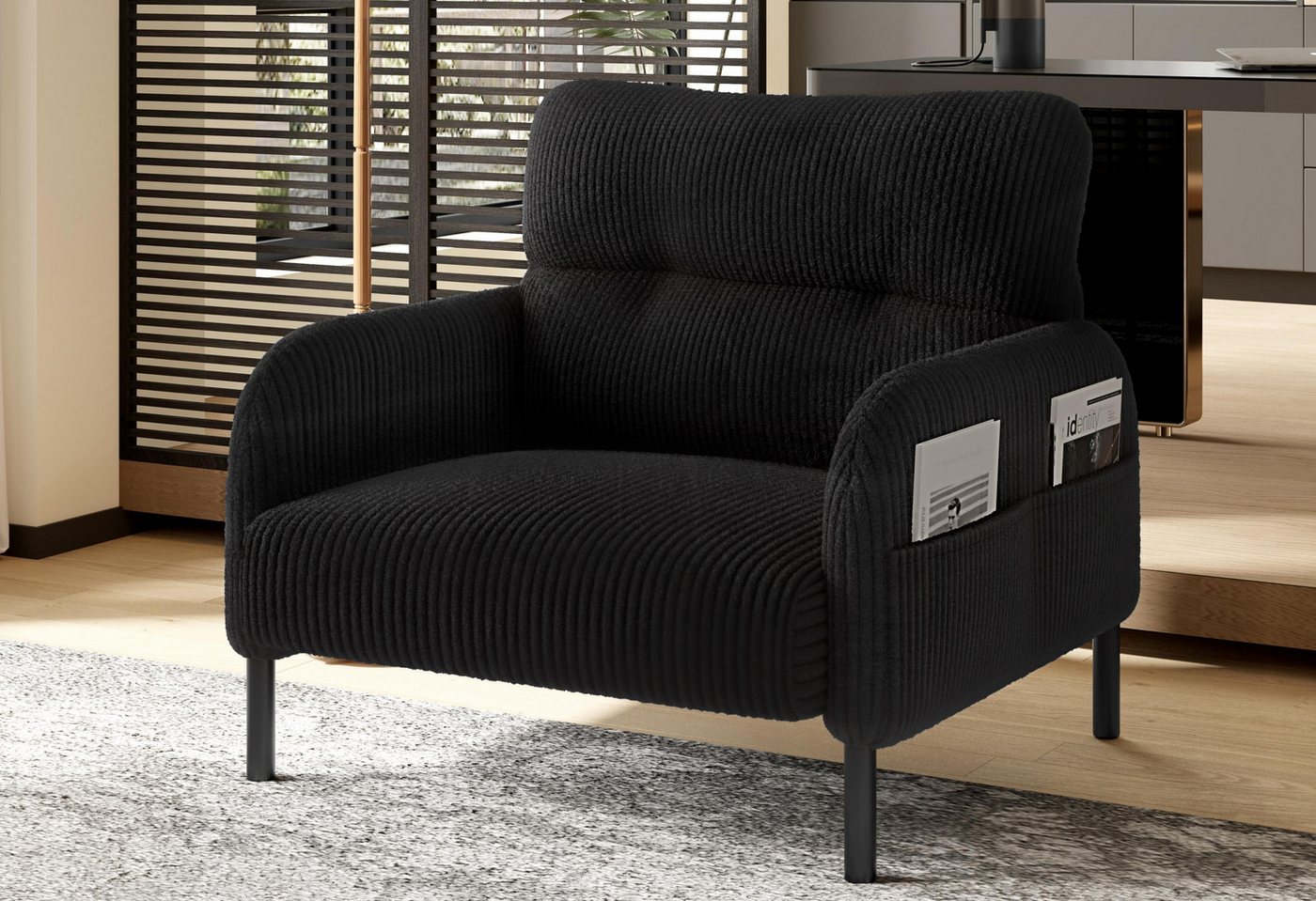 LVHOM Sofa Polstergarnitur, Sicher, komfortabel & multifunktional für Familien, Sessel, modular kombinierbar für maximale Flexibilität. Perfekt für Wohnzimmer, Büros oder kleine Apartments – schafft sichere Sitzgelegenheiten mit kinderfreundlichem Design und Platzoptimierung 1 Teile, Kindersicher mit runden Ecken von LVHOM