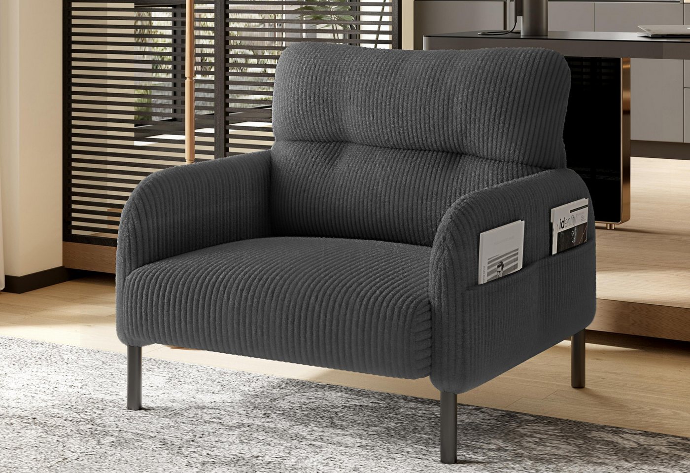 LVHOM Sofa Polstergarnitur, Sicher, komfortabel & multifunktional für Familien, Sessel, modular kombinierbar für maximale Flexibilität. Perfekt für Wohnzimmer, Büros oder kleine Apartments – schafft sichere Sitzgelegenheiten mit kinderfreundlichem Design und Platzoptimierung 1 Teile, Kindersicher mit runden Ecken von LVHOM