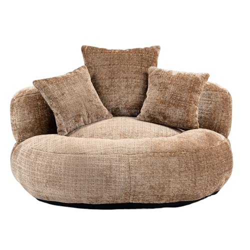 LVHON Premium Sitzsack Erwachsene XXL mit 3 Weichen Kissen, Bequemes Chenille Braun Sitzsack Sofa für Wohnzimmer, Schlafzimmer & Büro LVHON Premium Sitzsack Erwachsene XXL mit 3 Weichen Kissen, Bequemes Chenille Braun Sitzsack Sofa für Wohnzimmer, Schlafzimmer & Büro von LVHOM