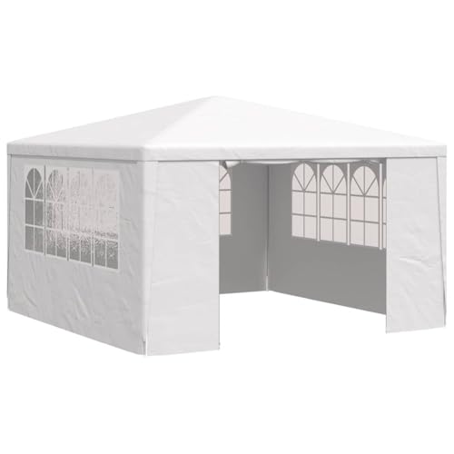 Event Pavillon mit Seitenwänden, Partyzelt, Pergola für Partys, Treffen, Grillabende, Campingplätze, Wasser- und UV-beständig, 400 x 400 x 275 cm, Einfache Montage, PE + Stahl Event Pavillon mit Seitenwänden, Partyzelt, Pergola für Partys, Treffen, Grillabende, Campingplätze, Wasser- und UV-beständig, 400 x 400 x 275 cm, Einfache Montage, PE + Stahl von LVHUIDEH