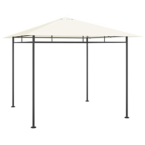 Events Pavillon, Partyzelt für Partys, Treffen, Grillabende, Campingplätze, Wasser- und UV-beständig, 300 x 300 x 270 cm, Einfache Montage, Stoff + Stahl von LVHUIDEH
