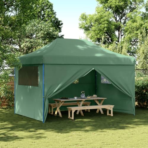 Faltbar Pavillon mit 4 Seitenwänden, Pop-Up Partyzelt für Partys, Treffen, Grillabende, Campingplätze, Wasser- und UV-beständig, 410 x 279 x 315 cm, Einfache Montage von LVHUIDEH