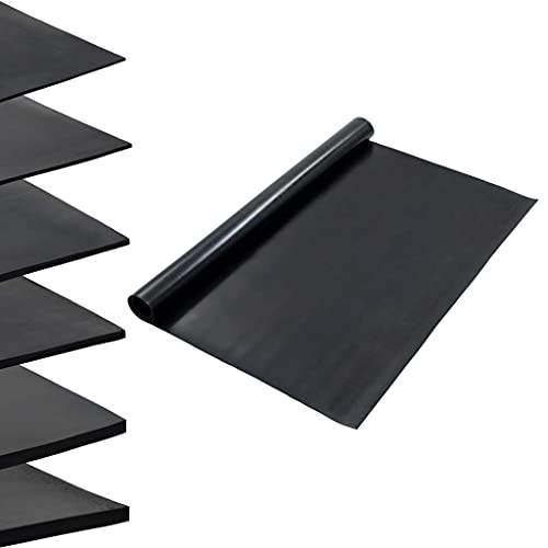 Gummimatte Anti-Rutsch, Gummibodenbelag, Bodenschutzmatte Fitnessgeräte, Mehrzweckmatte, Bodenmatte, 200 x 120 x 0.2 cm von LVHUIDEH