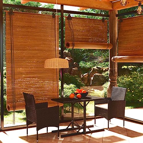 LVHUIDEH 3er Set Gartenmöbel, Garten-Essgruppe, Sitzgruppe, Wetterfest, Terassenmöbel für Garten Terrasse Balkon, Schwarz von LVHUIDEH