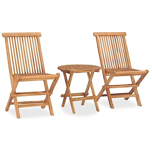 LVHUIDEH 3er Set Gartenmöbel, Garten-Essgruppe Klappbar Massivholz Teak LVHUIDEH 3er Set Gartenmöbel, Garten-Essgruppe Klappbar Massivholz Teak von LVHUIDEH