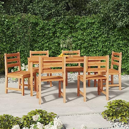 LVHUIDEH 7er Set Gartenmöbel, Garten-Essgruppe, Sitzgruppe, Wetterfest, Terassenmöbel für Garten Terrasse Balkon, Massivholz Teak LVHUIDEH 7er Set Gartenmöbel, Garten-Essgruppe, Sitzgruppe, Wetterfest, Terassenmöbel für Garten Terrasse Balkon, Massivholz Teak von LVHUIDEH