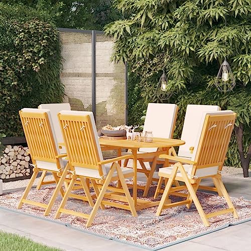 LVHUIDEH 7er Set Gartenmöbel, Garten-Essgruppe mit Kissen Massivholz Teak LVHUIDEH 7er Set Gartenmöbel, Garten-Essgruppe mit Kissen Massivholz Teak von LVHUIDEH
