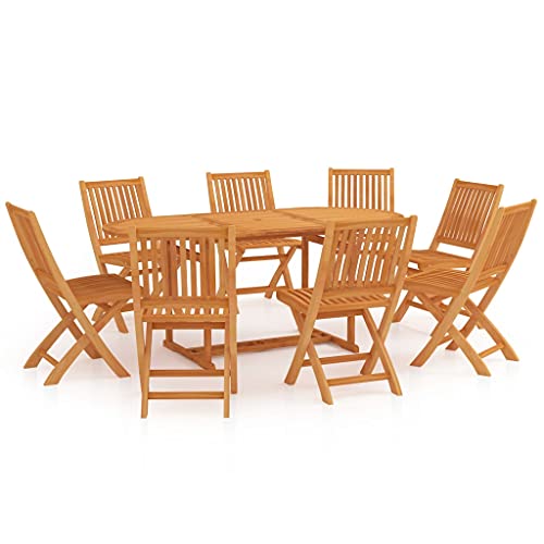 LVHUIDEH 9er Set Gartenmöbel, Garten-Essgruppe, Sitzgruppe, Wetterfest, Terassenmöbel für Garten Terrasse Balkon, Massivholz Teak LVHUIDEH 9er Set Gartenmöbel, Garten-Essgruppe, Sitzgruppe, Wetterfest, Terassenmöbel für Garten Terrasse Balkon, Massivholz Teak von LVHUIDEH
