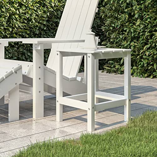 LVHUIDEH Adirondack-Gartentisch Weiß 38x38x46 cm HDPE LVHUIDEH Adirondack-Gartentisch Weiß 38x38x46 cm HDPE von LVHUIDEH