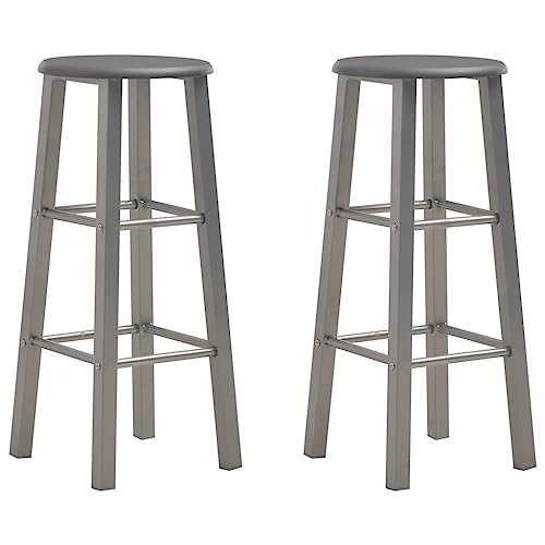 LVHUIDEH Barhocke, 2er-Set, Barstühle mit Fußstützen, Küchenstühle für Esszimmer Küche Wohnzimmer, Robust und Stabil, Industrial Style, 30 x 30 x 70 cm, MDF-Sitz von LVHUIDEH