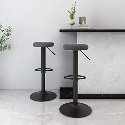 LVHUIDEH Barhocker, 2er Set, Barstühle mit Fußstütze, Höhenverstellbar, Tresenhocker für Küche Esszimmer Bistros, Moderne Stil, 31 x 31 x (58-78) cm, Samt + Stahl von LVHUIDEH