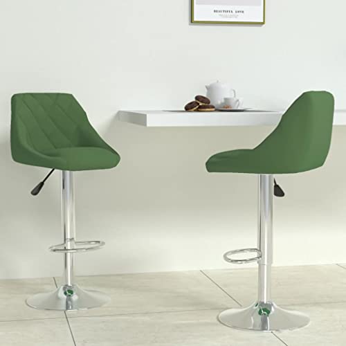 LVHUIDEH Barhocker, 2er Set, Barstühle mit Fußstütze und Rückenlehne, Höhenverstellbar, Tresenhocker für Küche Esszimmer Bistros, Moderne Stil, 46 x 44 x (82-103) cm, Samt + Stahl von LVHUIDEH