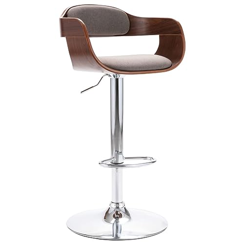 LVHUIDEH Barhocker, Barstühle mit Fußstützen und Rückenlehne, Tresenhocker für Küche Esszimmer Bistros, Moderner-Stil, Höhenverstellbar, 49.5 x 47.5 x (84.5-105.5) cm, Stoff von LVHUIDEH