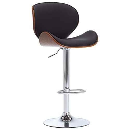 LVHUIDEH Barhocker, Barstühle mit Fußstützen und Rückenlehne, Tresenhocker für Küche Esszimmer Bistros, Moderner-Stil, Höhenverstellbar, 50 x 51 x (95-116) cm, Kunstleder von LVHUIDEH