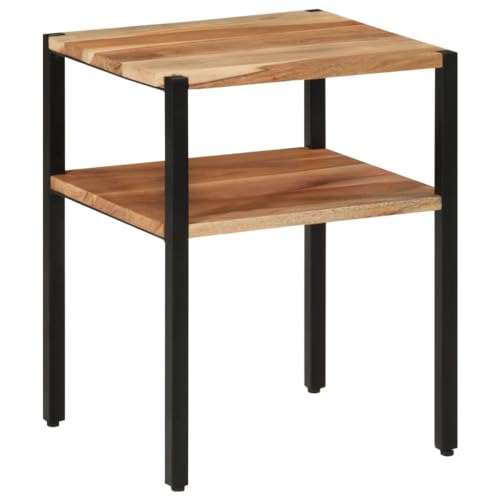 LVHUIDEH Beistelltisch mit Einer Ablage, Nachttisch, Akzenttisch, Schreibtisch, fürs Home, Wohnzimmer, Schlafzimmer, Robust und Langlebig, 35 x 35 x 45 cm, Massivholz Akazie und Eisen LVHUIDEH Beistelltisch mit Einer Ablage, Nachttisch, Akzenttisch, Schreibtisch, fürs Home, Wohnzimmer, Schlafzimmer, Robust und Langlebig, 35 x 35 x 45 cm, Massivholz Akazie und Eisen von LVHUIDEH