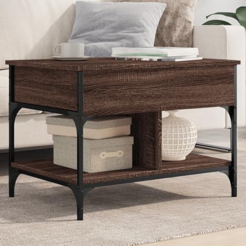 LVHUIDEH Couchtisch für Wohnzimmer Schlafzimmer oder Büro, Wohnzimmertisch mit Stauraum, Sofatisch, Beistelltisch, Industrieller Stil, 70 x 50 x 50 cm, Holzwerkstoff + Metall LVHUIDEH Couchtisch für Wohnzimmer Schlafzimmer oder Büro, Wohnzimmertisch mit Stauraum, Sofatisch, Beistelltisch, Industrieller Stil, 70 x 50 x 50 cm, Holzwerkstoff + Metall von LVHUIDEH