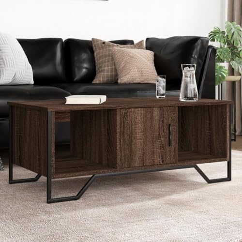 LVHUIDEH Couchtisch für Wohnzimmer Schlafzimmer oder Büro, Wohnzimmertisch mit Stauraum, Sofatisch, Beistelltisch, Moderner Stil, 100 x 51 x 40 cm, Holzwerkstoff + Metall LVHUIDEH Couchtisch für Wohnzimmer Schlafzimmer oder Büro, Wohnzimmertisch mit Stauraum, Sofatisch, Beistelltisch, Moderner Stil, 100 x 51 x 40 cm, Holzwerkstoff + Metall von LVHUIDEH