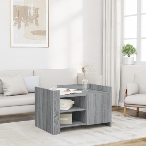 LVHUIDEH Couchtisch für Wohnzimmer Schlafzimmer oder Büro, Wohnzimmertisch mit Stauraum, Sofatisch, Beistelltisch, Moderner Stil, 80 x 50 x 50 cm, Holzwerkstoff LVHUIDEH Couchtisch für Wohnzimmer Schlafzimmer oder Büro, Wohnzimmertisch mit Stauraum, Sofatisch, Beistelltisch, Moderner Stil, 80 x 50 x 50 cm, Holzwerkstoff von LVHUIDEH