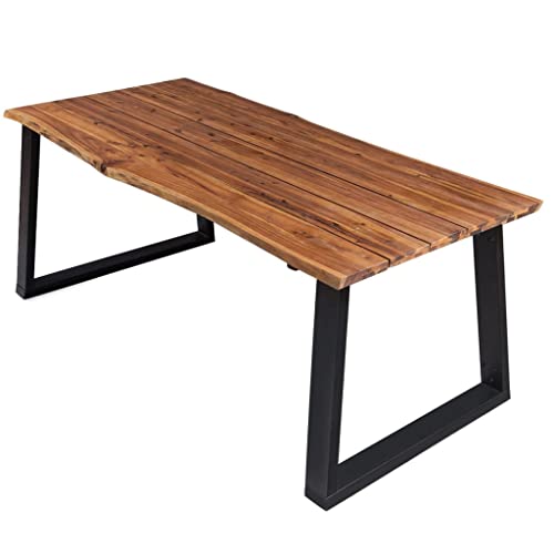 LVHUIDEH Esstisch, Küchentisch für Esszimmer Küche Wohnzimmer, Rechteckiger Tisch, Holztisch, Einfache Montage, Industrie-Stil, 170 x 90 x 75 cm, Massivholz Akazie + Metall LVHUIDEH Esstisch, Küchentisch für Esszimmer Küche Wohnzimmer, Rechteckiger Tisch, Holztisch, Einfache Montage, Industrie-Stil, 170 x 90 x 75 cm, Massivholz Akazie + Metall von LVHUIDEH