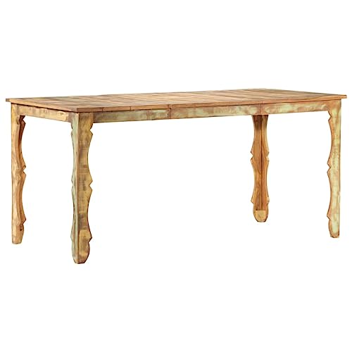 LVHUIDEH Esstisch, Küchentisch für Esszimmer Küche Wohnzimmer, Rechteckiger Tisch, Holztisch, Einfache Montage, Retro-Stil, 160 x 80 x 76 cm, Recyceltes Massivholz LVHUIDEH Esstisch, Küchentisch für Esszimmer Küche Wohnzimmer, Rechteckiger Tisch, Holztisch, Einfache Montage, Retro-Stil, 160 x 80 x 76 cm, Recyceltes Massivholz von LVHUIDEH