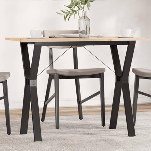 LVHUIDEH Esstisch, Küchentisch für Esszimmer Küche Wohnzimmer, Robust Tisch, Holztisch, Einfache Montage, Massivholz Kiefer und Stahl LVHUIDEH Esstisch, Küchentisch für Esszimmer Küche Wohnzimmer, Robust Tisch, Holztisch, Einfache Montage, Massivholz Kiefer und Stahl von LVHUIDEH