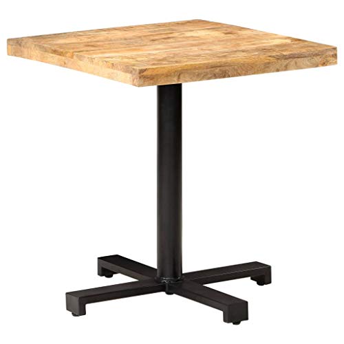 LVHUIDEH Esstisch Quadratisch, Bartisch, Stehtisch, Bistrotisch für Garten Pub Wohnung Wohnzimmer Esszimmer, Einfache Montage, 70 x 70 x 75 cm, Raues Mangoholz + Eisen LVHUIDEH Esstisch Quadratisch, Bartisch, Stehtisch, Bistrotisch für Garten Pub Wohnung Wohnzimmer Esszimmer, Einfache Montage, 70 x 70 x 75 cm, Raues Mangoholz + Eisen von LVHUIDEH