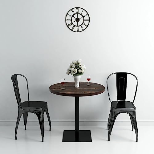 LVHUIDEH Esstisch Rund, Küchentisch, Klein Esszimmertisch, Bistrotisch für Wohnzimmer Balkon Esszimmer, Einfache Montage, 80 x 80 x 75 cm, MDF + Stahl LVHUIDEH Esstisch Rund, Küchentisch, Klein Esszimmertisch, Bistrotisch für Wohnzimmer Balkon Esszimmer, Einfache Montage, 80 x 80 x 75 cm, MDF + Stahl von LVHUIDEH