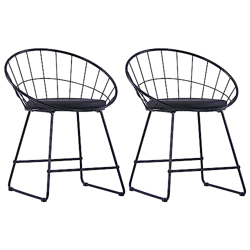 LVHUIDEH Esszimmerstühle, 2er Set, Esstisch Stühle für Esszimmer Küche, Ergonomischen Design, Langlebig, Wohnzimmerstuhl, 58 x 51 x 72.5 cm, Pulverbeschichteter Stahl und Kunstleder LVHUIDEH Esszimmerstühle, 2er Set, Esstisch Stühle für Esszimmer Küche, Ergonomischen Design, Langlebig, Wohnzimmerstuhl, 58 x 51 x 72.5 cm, Pulverbeschichteter Stahl und Kunstleder von LVHUIDEH