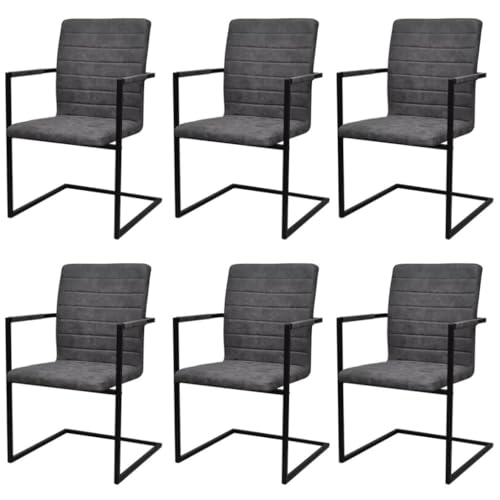 LVHUIDEH Esszimmerstühle, 6et Set, Freischwinger für Esszimmer Küche, Ergonomischen Design, Langlebig, Wohnzimmerstuhl, 53 x 61 x 88.2 cm, PU-Leder-Polsterung + Stahlrahmen LVHUIDEH Esszimmerstühle, 6et Set, Freischwinger für Esszimmer Küche, Ergonomischen Design, Langlebig, Wohnzimmerstuhl, 53 x 61 x 88.2 cm, PU-Leder-Polsterung + Stahlrahmen von LVHUIDEH