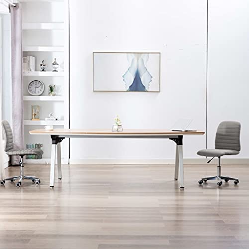 LVHUIDEH Esszimmerstühle mit Rollen, 2er Set, Höhenverstellbar Esstisch Stühle für Esszimmer Küche, Ergonomischen Design, 360° drehbar, Bürostuhl, Wohnzimmerstuhl, 56 x 43 x 94 cm, Stoff von LVHUIDEH