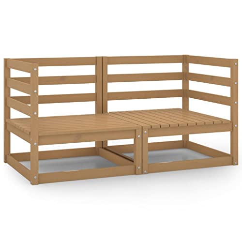 LVHUIDEH Garten-Ecksofas 2er Set Honigbraun Kiefer Massivholz LVHUIDEH Garten-Ecksofas 2er Set Honigbraun Kiefer Massivholz von LVHUIDEH