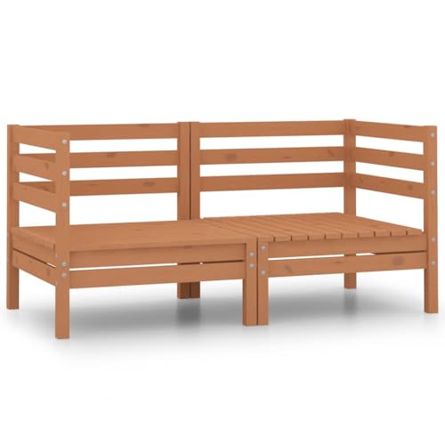 LVHUIDEH Garten-Ecksofas 2er Set Honigbraun Massivholz Kiefer LVHUIDEH Garten-Ecksofas 2er Set Honigbraun Massivholz Kiefer von LVHUIDEH