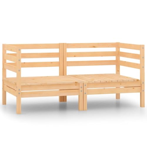 LVHUIDEH Garten-Ecksofas 2er Set Massivholz Kiefer LVHUIDEH Garten-Ecksofas 2er Set Massivholz Kiefer von LVHUIDEH