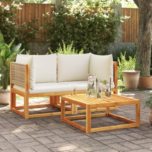 LVHUIDEH Garten-Ecksofas mit Kissen 2er Set Massivholz Akazie LVHUIDEH Garten-Ecksofas mit Kissen 2er Set Massivholz Akazie von LVHUIDEH