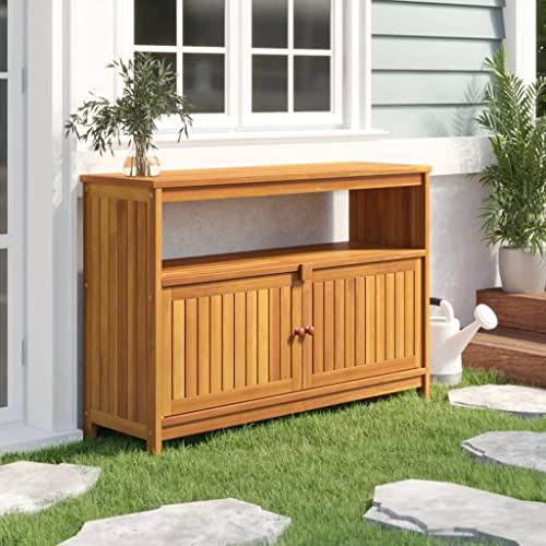 LVHUIDEH Garten-Konsolentisch 110x35x75 cm Massivholz Akazie von LVHUIDEH