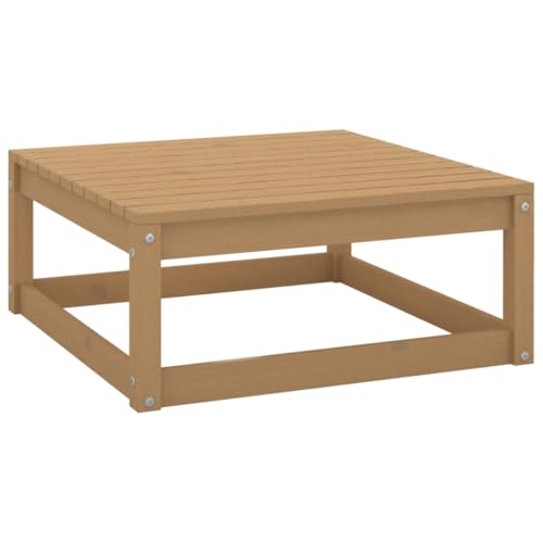 LVHUIDEH Gartenhocker 70x70x30 cm Honigbraun Massivholz Kiefer von LVHUIDEH